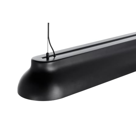 Suspension PC Linear métal noir / LED - L 120 cm - Hay