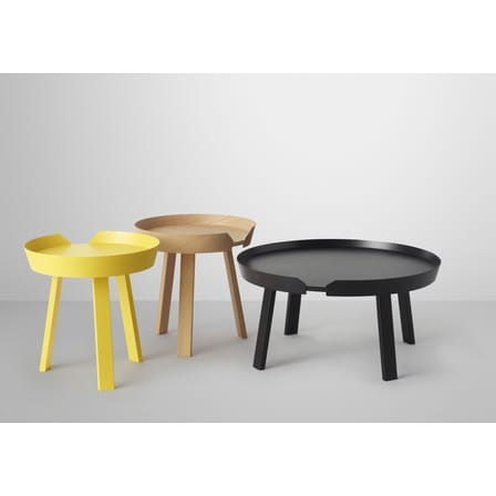 Table basse Around Large bois naturel / Ø 72 x H 37,5 cm - Muuto
