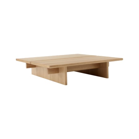 Table basse Ita OS4 bois naturel / 110 x 110 x H 25 cm - &tradition