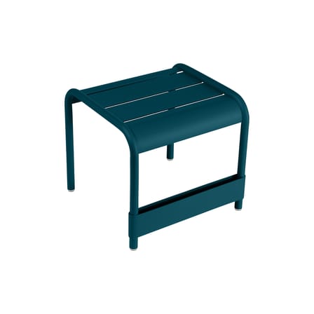 Table d'appoint Luxembourg métal bleu / Repose-pieds - 44 x 42 cm - Fermob