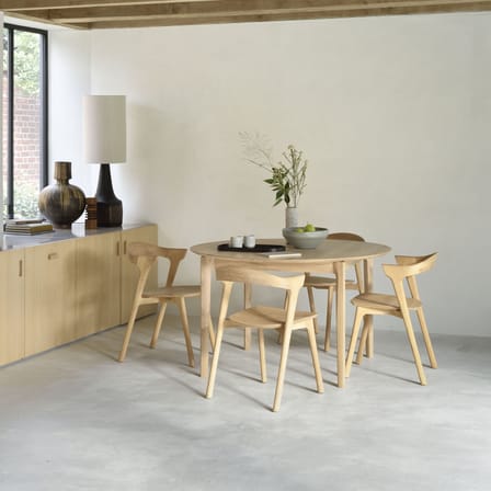 Table à rallonge Bok bois naturel / 129 à 179 cm - 4 à 6 personnes - Ethnicraft