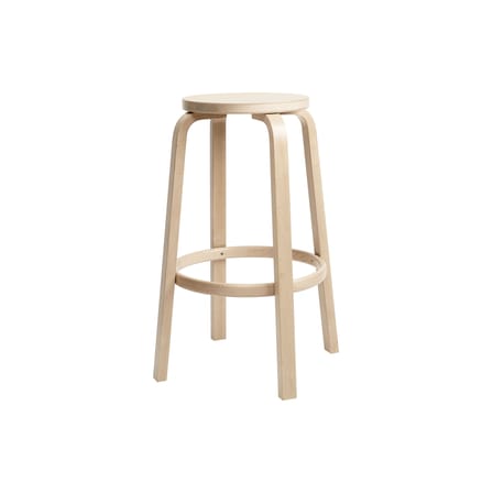 Tabouret haut 64 bois naturel / H 75 cm - Alvar Aalto, 1935 - ARTEK