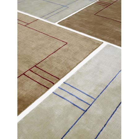 Tapis Cruise AP12  blanc beige / 200 x 300 cm - Tissé main - &tradition
