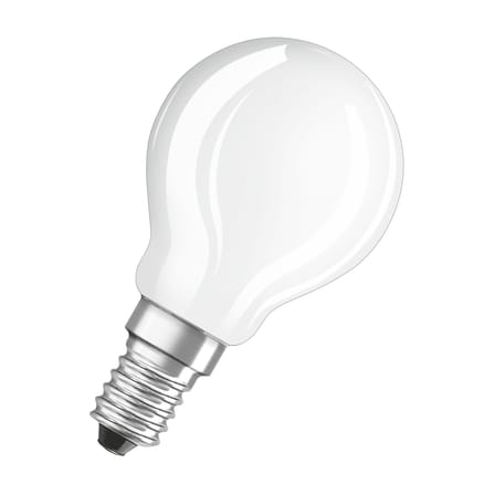 Ampoule LED E14 Mini Globe P45 Frosted / 2,5W (= 25W) - Blanc chaud - Osram