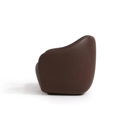Reborn Armchair plastic material brown / 100% recycled - Slide