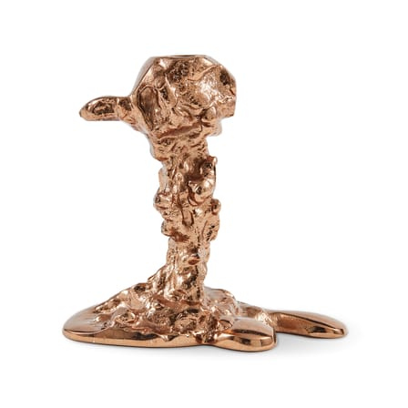 Bougeoir Drip Small métal or / H 14 cm - Pols Potten