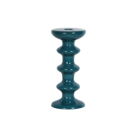Bougeoir Slave céramique bleu / H 20 cm - Maison Sarah Lavoine