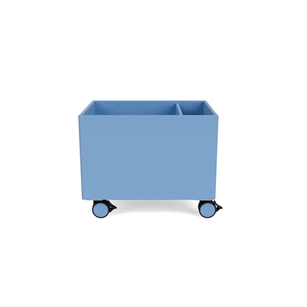 Coffre à roulettes Colour Box II bois bleu / 46.8 x 35,4 x H 37.8 cm - MONTANA