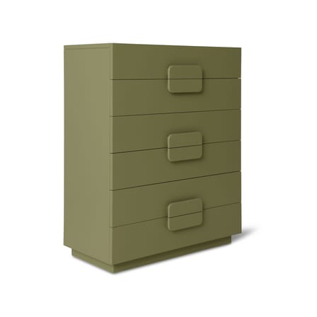 Commode Spacious bois vert / L 80 x P 40,5 x H 98 cm - HK LIVING