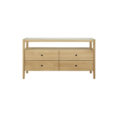Commode Spindle bois naturel / L 150 x P 56 x H 83 cm - Ethnicraft