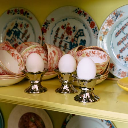 Set de 4 coquetiers New Classics céramique - HK LIVING