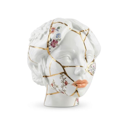 Décoration Kintsugi Heads - SHE céramique blanc - Seletti