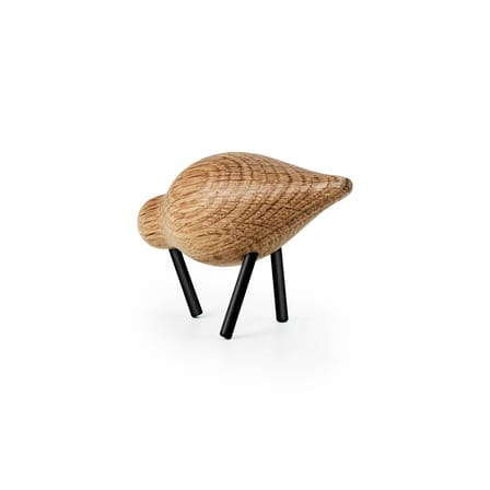 Décoration Oiseau Shorebird S bois naturel / L 11,5 cm x 7,5 cm - Normann Copenhagen