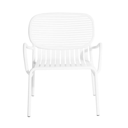 Fauteuil bas Week-end métal blanc / Aluminium - Petite Friture