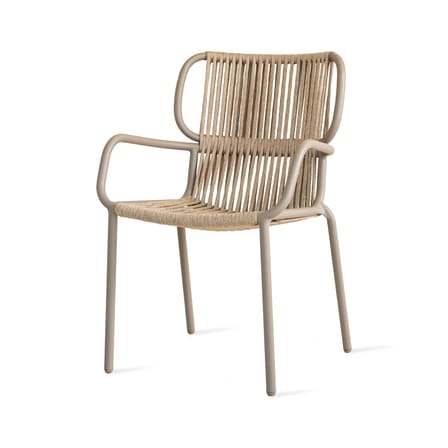 Fauteuil de repas Ribbon beige / Corde polypropylène - Vincent Sheppard
