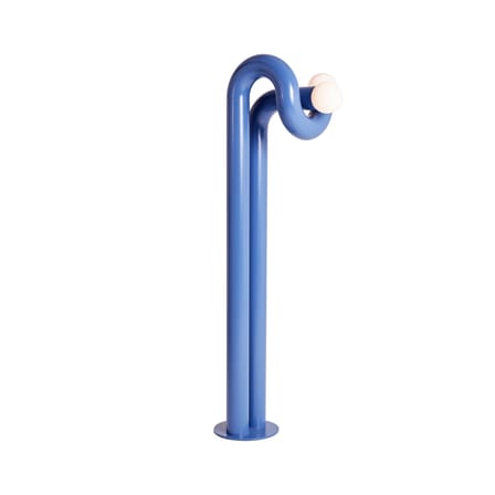 Modulation 2 Floor lamp metal blue / H 170 cm - Steel - Axel Chay