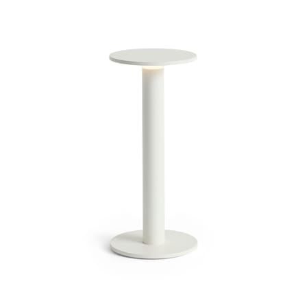 Lampada da esterno ricaricabile senza fili Host Small metallo bianco / LED - H 22 cm / Fissaggio magnetico - Hay