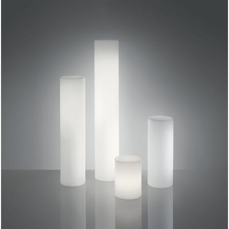 Lampadaire Fluo plastique blanc  / Seconde vie - Slide
