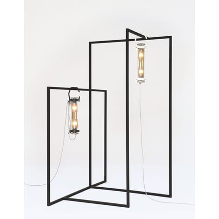 Lampe d'extérieur Balke métal verre noir / L 65 cm - SAMMODE STUDIO
