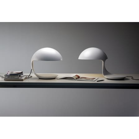 Lampe de table Cobra plastique noir / Elio Martinelli , 1968 - Martinelli Luce