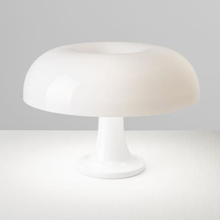 Lampe de table Nessino Artemide blanc / Ø 32 x H 23 cm - Réédition 1960s - Artemide