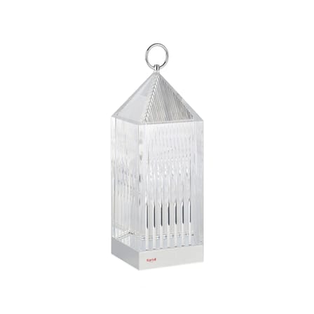 Lampe extérieur sans fil rechageable Lantern LED transparent / Fabio Novembre, 2017 - Recyclé - Kartell