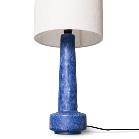 Lampe Retro céramique bleu / H 84 cm - Grès & lin - HK LIVING