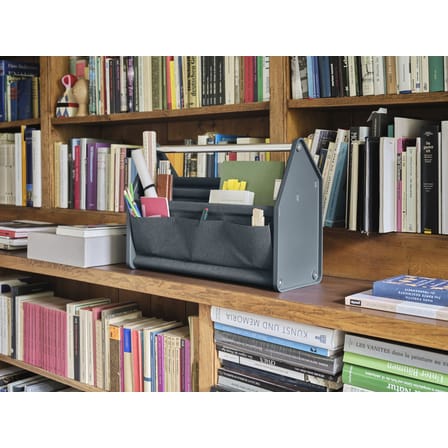 Cestino Locker Box tessuto grigio / Organizer per scrivania  trasportabile - Tessuto / L 46,5 cm - Vitra