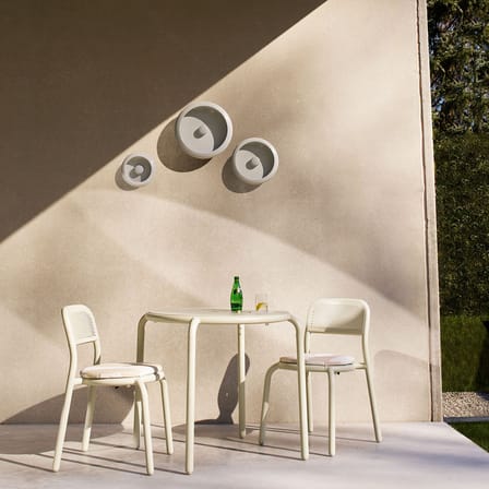 Oloha Small Outdoor wall light metal grey / Wireless lamp - Ø 22.5 cm - Fatboy