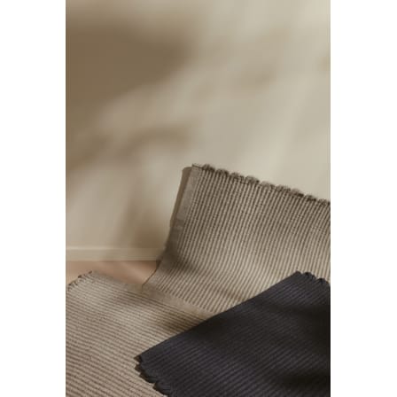 Redono Outdoor rug textile beige / 70 x 50 cm-  Recycled PET made from plastic bottles - AYTM