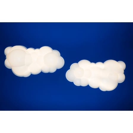 Applique Nuvola Minor Prof. 14 cm plastique blanc / Plafonnier LED  / 100 x 58 cm - Nemo