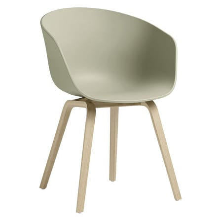 Poltrona  About a chair AAC22 materiale plastico verde / Riciclato - Hay
