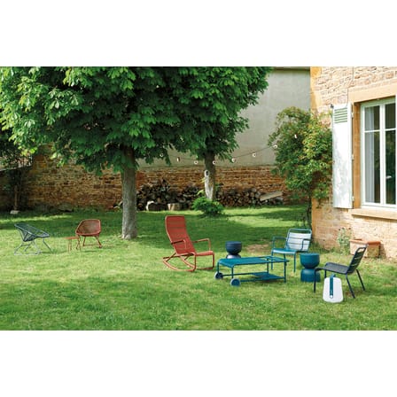 Rocking chair Luxembourg métal violet / Aluminium - Fermob