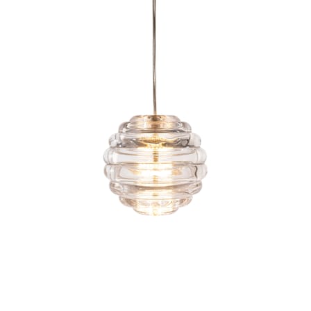 Sospensione Press Mini Sphere vetro trasparente / LED - Ø 14,5 cm - Tom Dixon