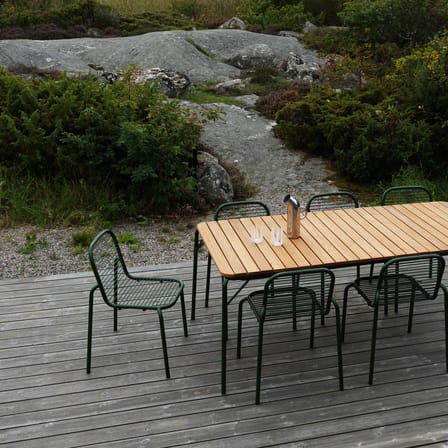 Vig Stacking chair metal green - Normann Copenhagen