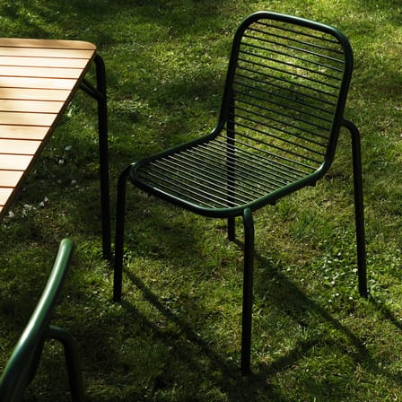 Vig Stacking chair metal green - Normann Copenhagen
