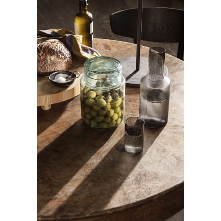 Couvercle  verre gris pour carafe Ripple / Verre - Ferm Living