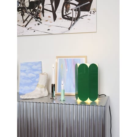 Abat-jour Arcs métal vert / Ø 20 x H 30 cm / Sans système électrique - Hay