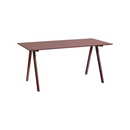 Bureau Copenhague CPH10 2.0 bois rouge / Linoleum - L 160 x 80 cm - Hay