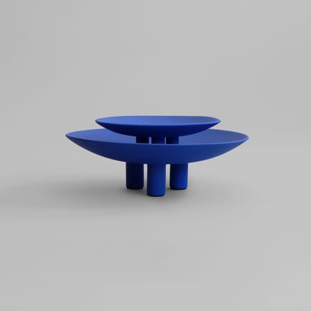 Centre de table Duck Mini céramique bleu / Ø 30 x H 9,2 cm - 101 COPENHAGEN