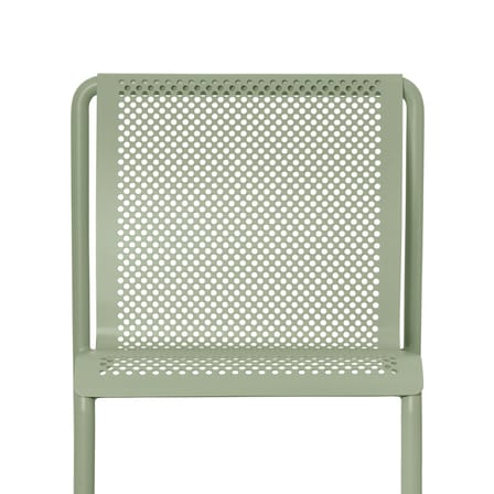 Chaise empilable Dapple métal vert / Perforé - Ferm Living