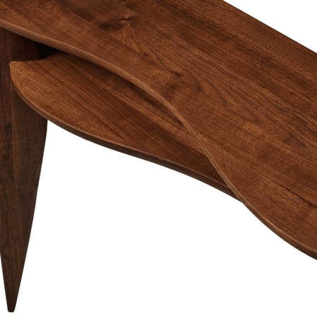 Console Feve bois marron / L 100 x P 36 x H 85 cm - Ferm Living
