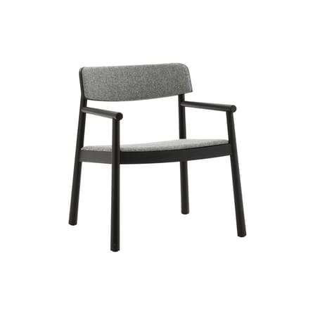 Fauteuil bas rembourré Timb tissu gris - Normann Copenhagen