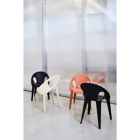 Fauteuil empilable Bell plastique blanc / Polypropylène recyclé (éco-conçu) - Konstantin Grcic, 2020 - Magis