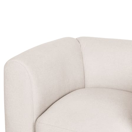 Fauteuil rembourré Flom tissu beige - NOO.MA
