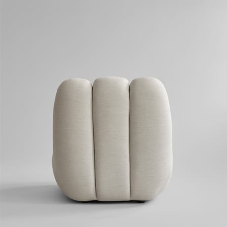 Fauteuil rembourré Toe OUTDOOR tissu gris - 101 COPENHAGEN