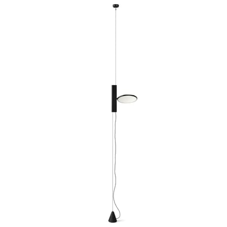 Lampadaire OK métal noir à suspendre au plafond / LED - Flos
