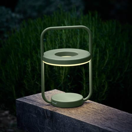 Lampe extérieur sans fil rechargeable Ulli LED métal bleu / H 29,5 cm - Fermob