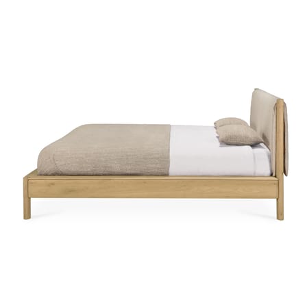 Lit double PI / Tête de lit tapissée - Pour matelas 160 x 200 cm - Ethnicraft