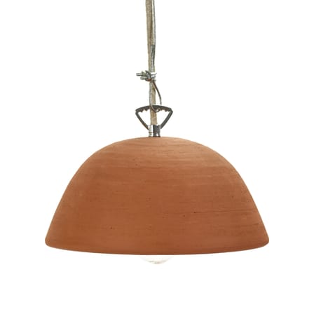 Terra Pendant ceramic orange brown / Terre cuite - Ø 22 x H 13 cm - Serax